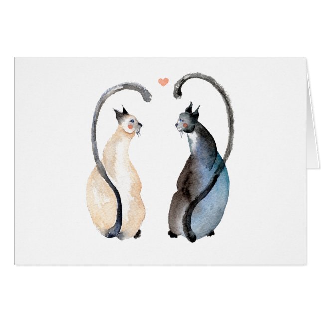 Dos gatos enamorados (Anverso (Horizontal))