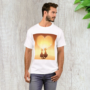 Dos Gatos Enamorados Camisetas