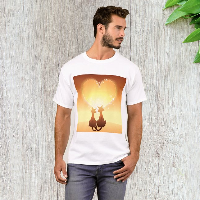 Dos Gatos Enamorados Camisetas (Subido por el creador)
