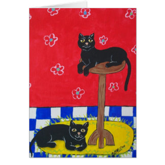 Dos gatos negros