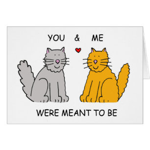 Dos gatos Personalizados adorables Valentine