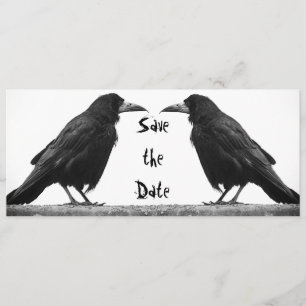 Dos Góticos de Rooks Guardar la tarjeta de invitac