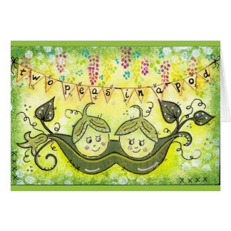 ¡Dos guisantes en una vaina!