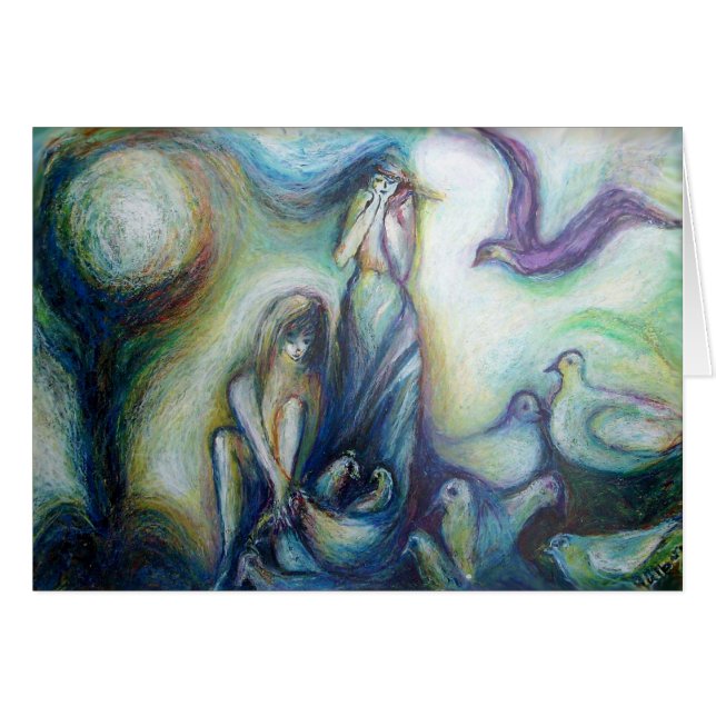 Dos hermanas, aves y naturaleza (Anverso (Horizontal))