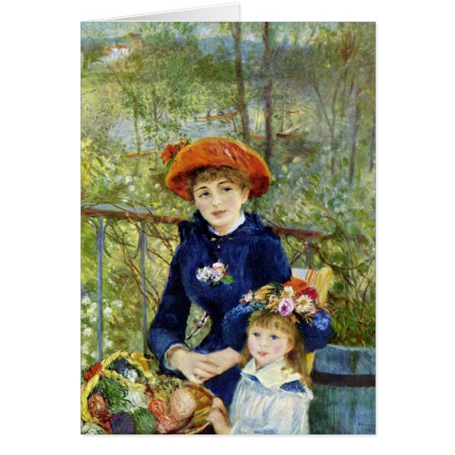 Dos hermanas (en la terraza) de Pierre Renoir (Frente)