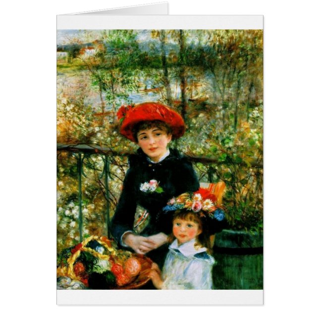 Dos hermanas en la terraza de Renoir (Frente)