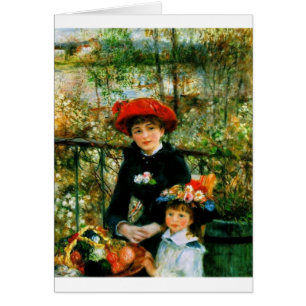 Dos hermanas en la terraza de Renoir