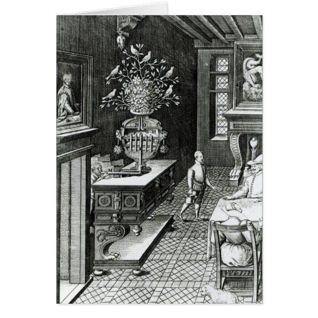 Dos hombres escuchan una escultura musical (Frente)