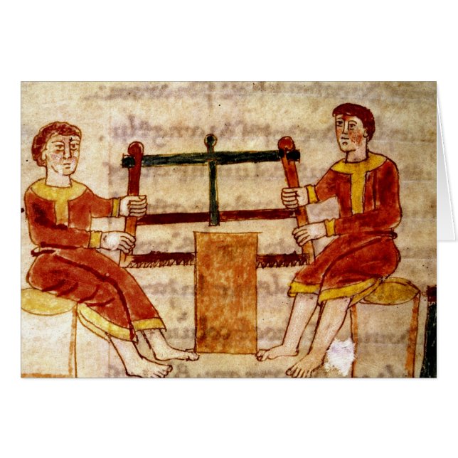 Dos hombres que asierran la madera, de 'De (Anverso (Horizontal))