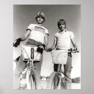 Dos impresión sujeta de la escuela vieja BMX