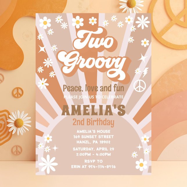 Dos invitación de cumpleaños groovly (Subido por el creador)