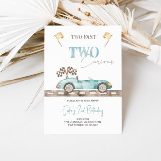 Dos Invitación rápida de dos Curiosos Coches de Ca