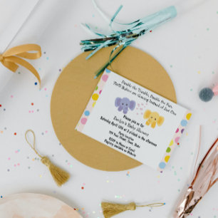 Dos invitaciones a Baby Shower