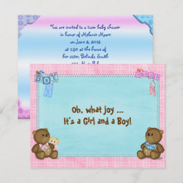 Dos invitaciones a Baby Shower