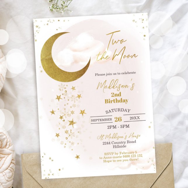 Dos invitaciones al cumpleaños de la luna (Subido por el creador)