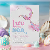 Dos invitaciones al cumpleaños de la sirena marina