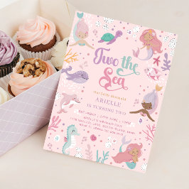 Dos invitaciones al cumpleaños del mar. Sirena edi