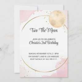 Dos invitaciones de cumpleaños a la Luna