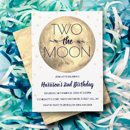 Dos invitaciones de cumpleaños a la Luna