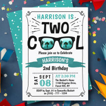 Dos invitaciones de cumpleaños a los chicos de Gua