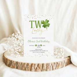 Dos invitaciones de cumpleaños afortunadas, tema d