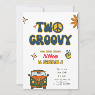 Dos invitaciones de cumpleaños de Groovy