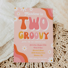 Dos invitaciones de cumpleaños de Groovy | Cumplea