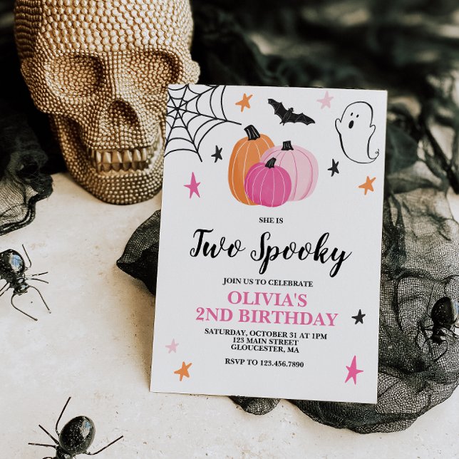 Dos invitaciones de cumpleaños número 2 de Hallowe (Subido por el creador)