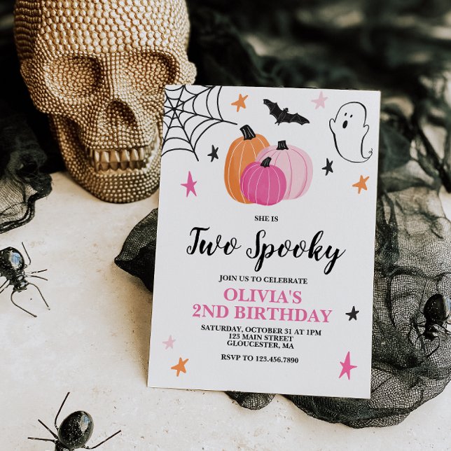 Dos invitaciones de cumpleaños número 2 de Hallowe (Subido por el creador)