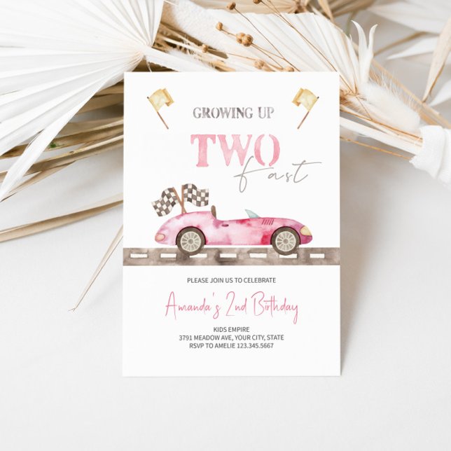 Dos invitaciones de cumpleaños para autos de carre (Subido por el creador)