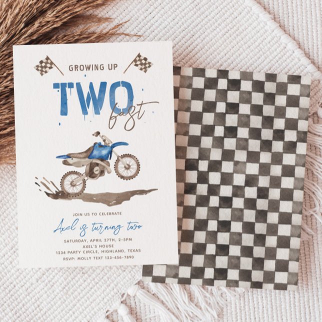 Dos invitaciones de cumpleaños para ciclismo de su (Subido por el creador)