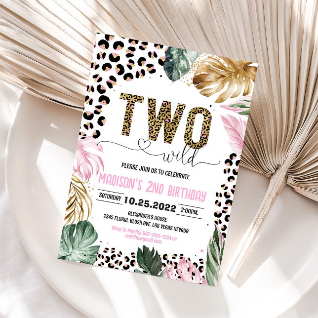 Dos Invitaciones de Cumpleaños Salvajes de Jungla  (Subido por el creador)