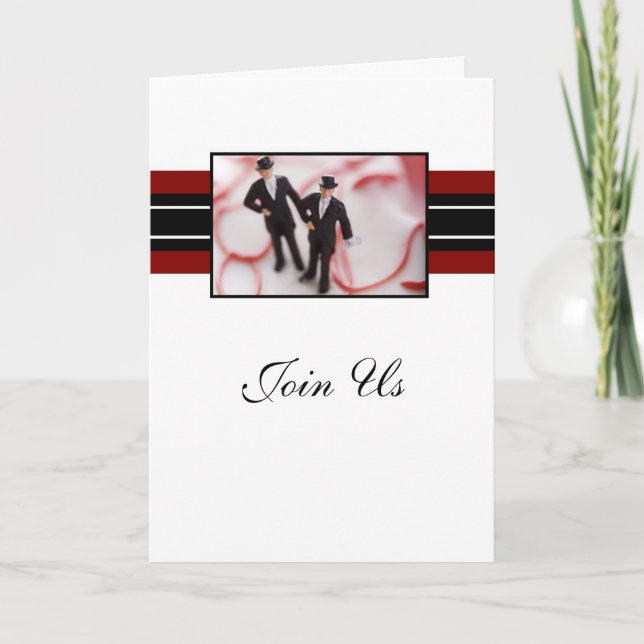 Dos invitaciones de encargo de la boda de los (Anverso)