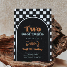 Dos invitaciones de primer cumpleaños de Guay Dude