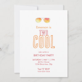 Dos invitaciones de segundo cumpleaños de Guay