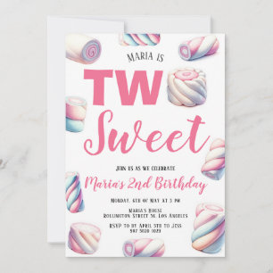 Dos invitaciones de segundo cumpleaños para el mal
