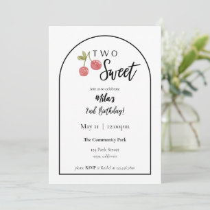 Dos invitaciones dulces para el cumpleaños del cer