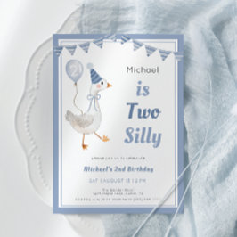 Dos invitaciones mudas a fiesta de cumpleaños de c