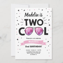 Dos invitaciones para el segundo cumpleaños del Ch