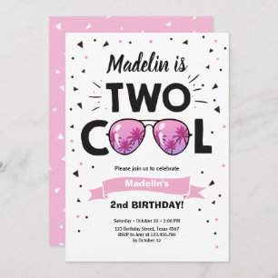 Dos invitaciones para el segundo cumpleaños del Ch