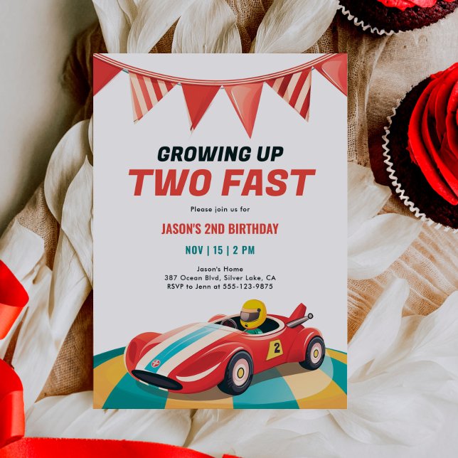 Dos invitaciones para el segundo cumpleaños del co (Subido por el creador)