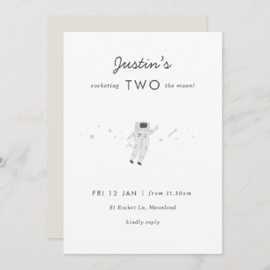 Dos invitaciones para el segundo cumpleaños del Fi
