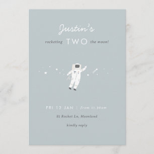Dos invitaciones para el segundo cumpleaños del Fi