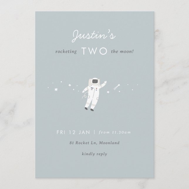 Dos invitaciones para el segundo cumpleaños del Fi (Anverso)