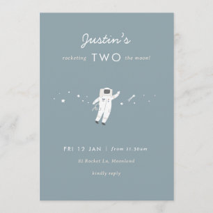 Dos invitaciones para el segundo cumpleaños del Fi