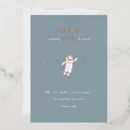 Dos invitaciones para el segundo cumpleaños del Re