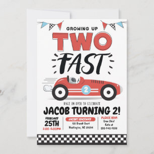Dos invitaciones para la fiesta de cumpleaños de F