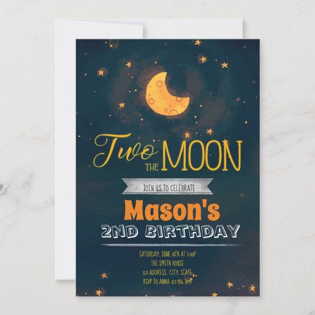 Dos invitaciones para la fiesta de la luna (Anverso)