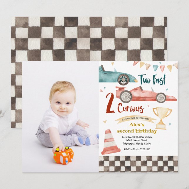 Dos Invitaciones rápidas de dos Carreras curiosas  (Anverso / Reverso)