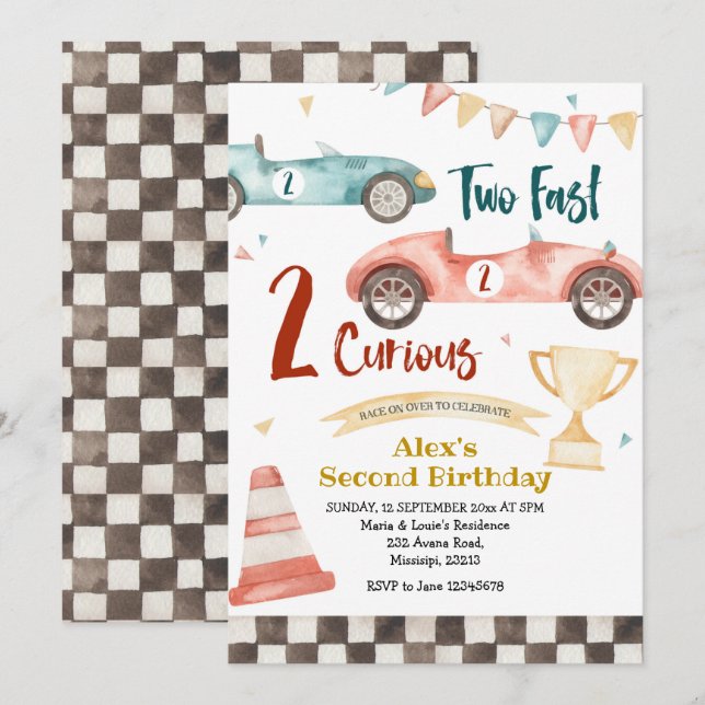 Dos Invitaciones Rápidas De Dos Curiosas De Carrer (Anverso / Reverso)